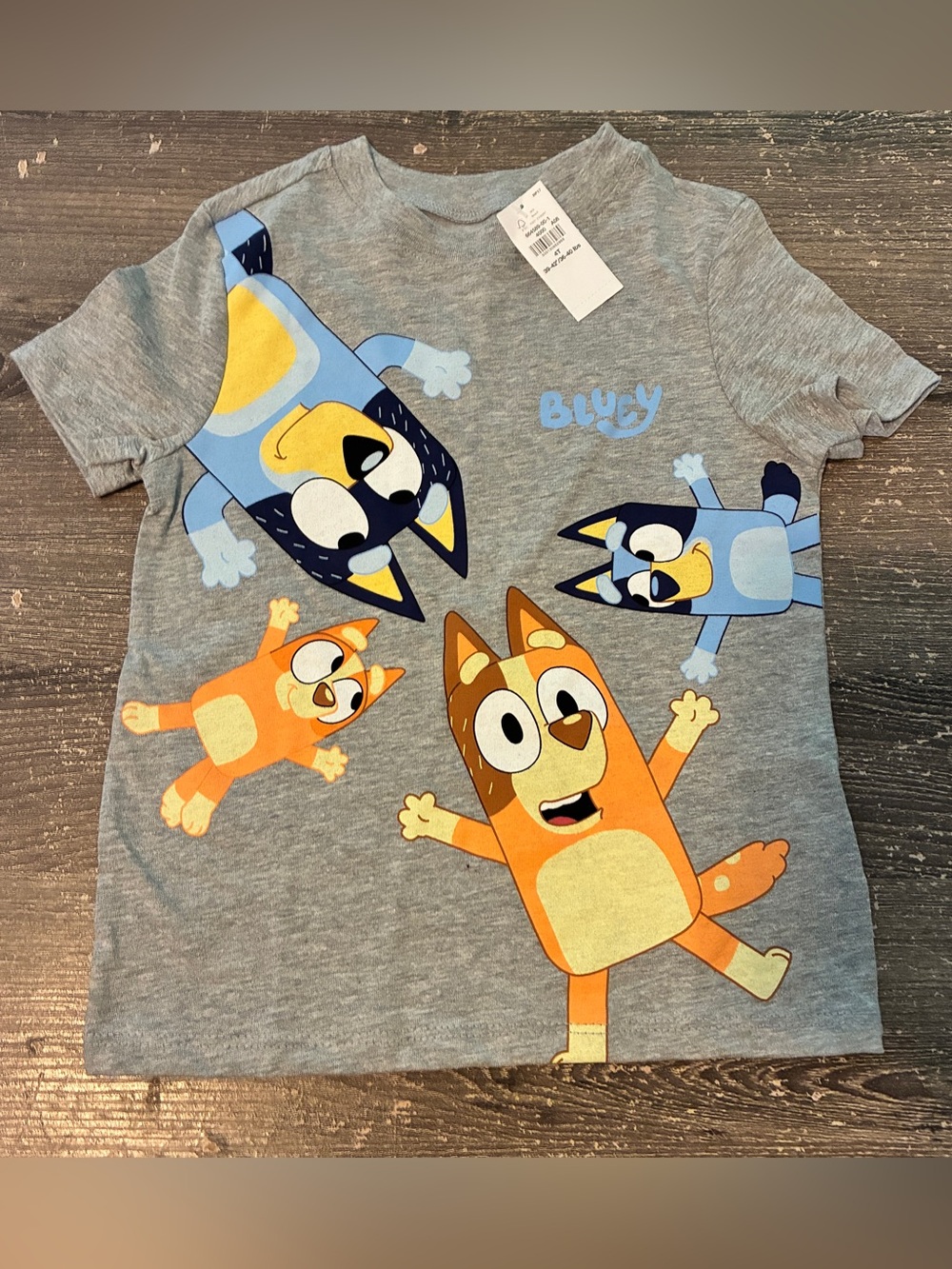 Old Navy Kids' Grey Tee with Bluey and Bingo Characters